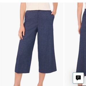 Halogen Women's Navy Blue Wide-Leg Pants